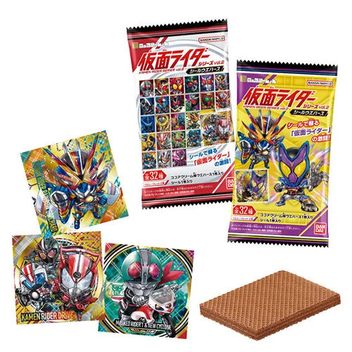 20 pack display box - Bandai Niformation Kamen Rider Sticker & Wafer - THT 31-7-2025