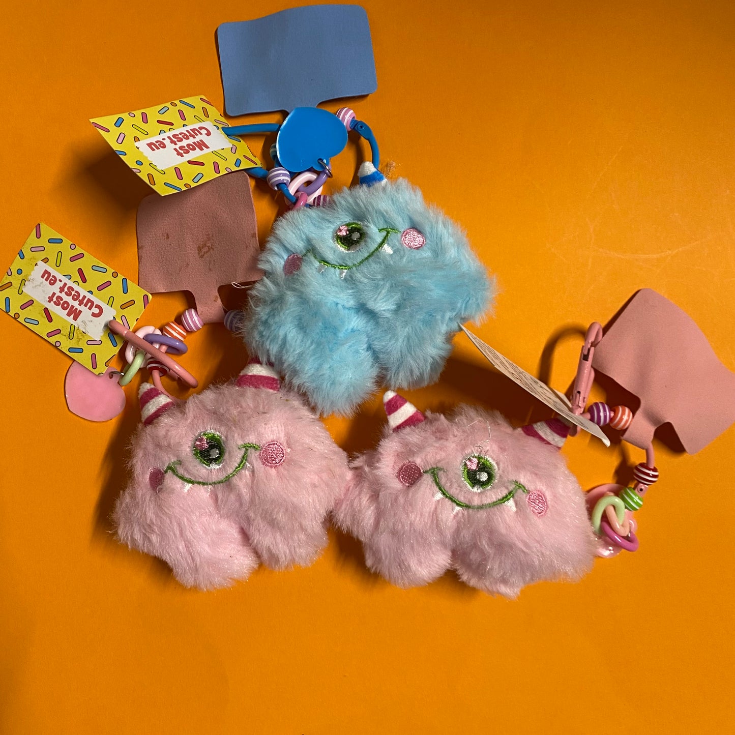 Kawaii Garage/Faulty Sale 🧡👑 FAULTY keychain monster plush (#42)