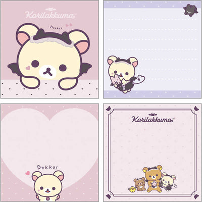 Korilakkuma Memoblok Vierkant - Little Devil Feeling - Pink