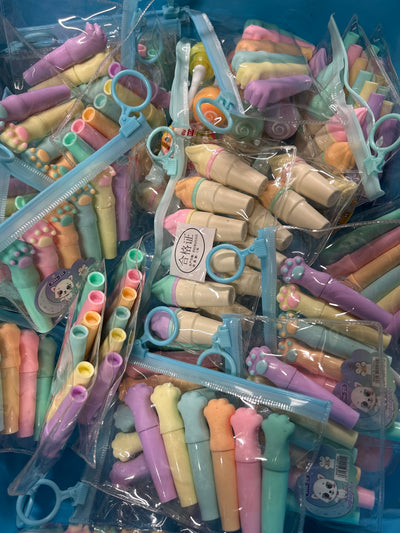 Kawaii Garage/Faulty Sale 🧡👑 FAULTY markersetje in etui 1 pcs surprise (#4)