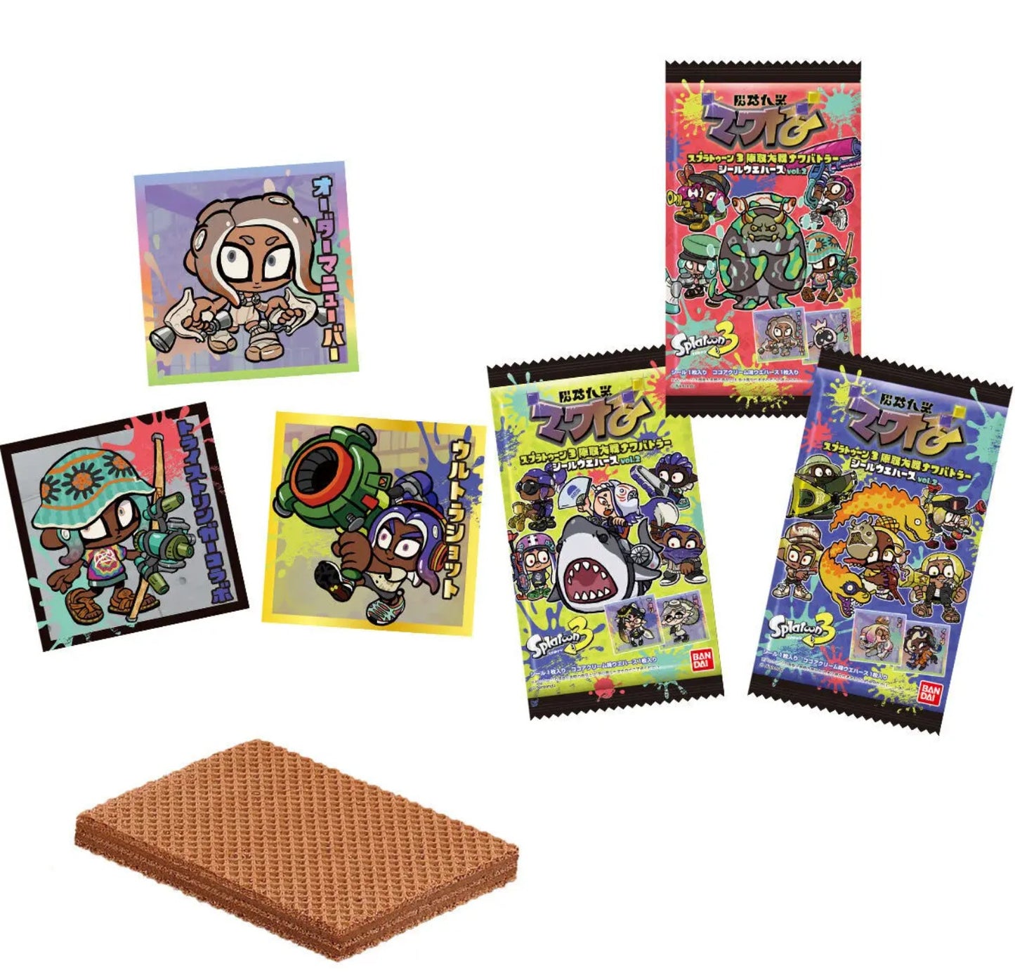 20 pack Display box - Bandai Splatoon 3 Tableturf Sticker Wafer vol.2 THT 30-6-2025