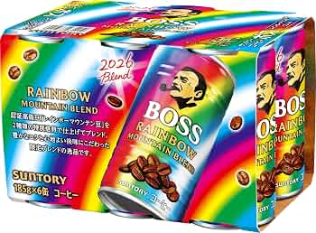 Suntory Boss Coffee Can - 30th Anniversary Pokémon edition - Rainbow Mountain Blend
