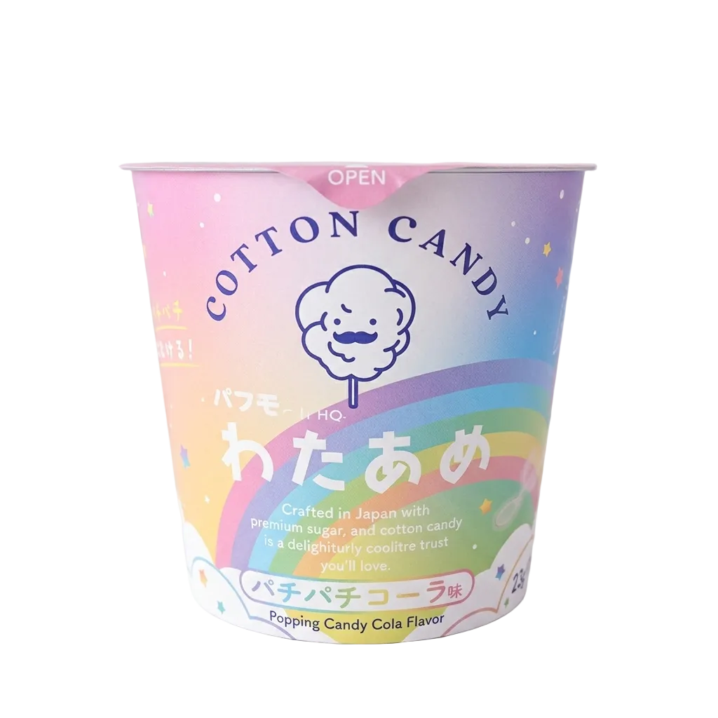 PUFMO - Rainbow Popping Cotton Candy Snack - Cola