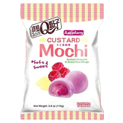 Mochi uitdeelverpakking - Custard raspberry