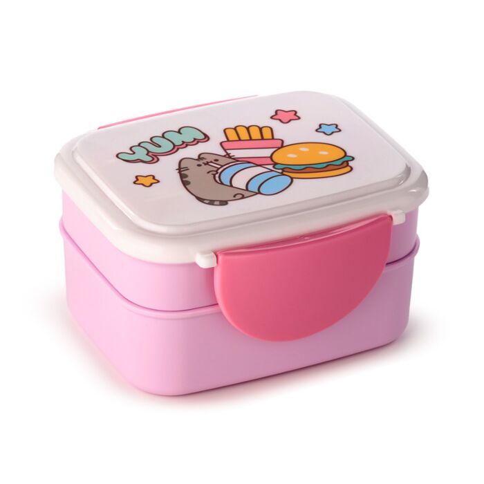 2 laags Lunchbox + Bestek - Pusheen