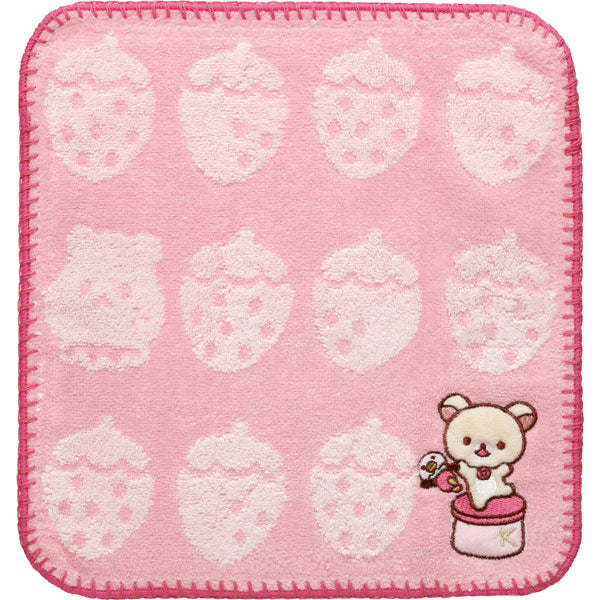 Mini Handdoekje 25 cm x 25 cm - Korilakkuma - Full of Strawberry Day