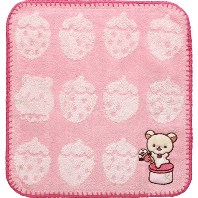Mini Handdoekje 25 cm x 25 cm - Korilakkuma - Full of Strawberry Day