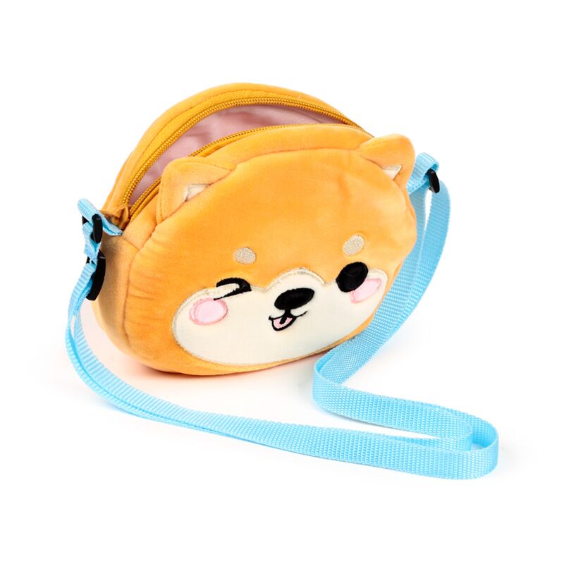 Adoramals Plush Crossbody Shoulder Bag - Shuggs the Shiba Inu
