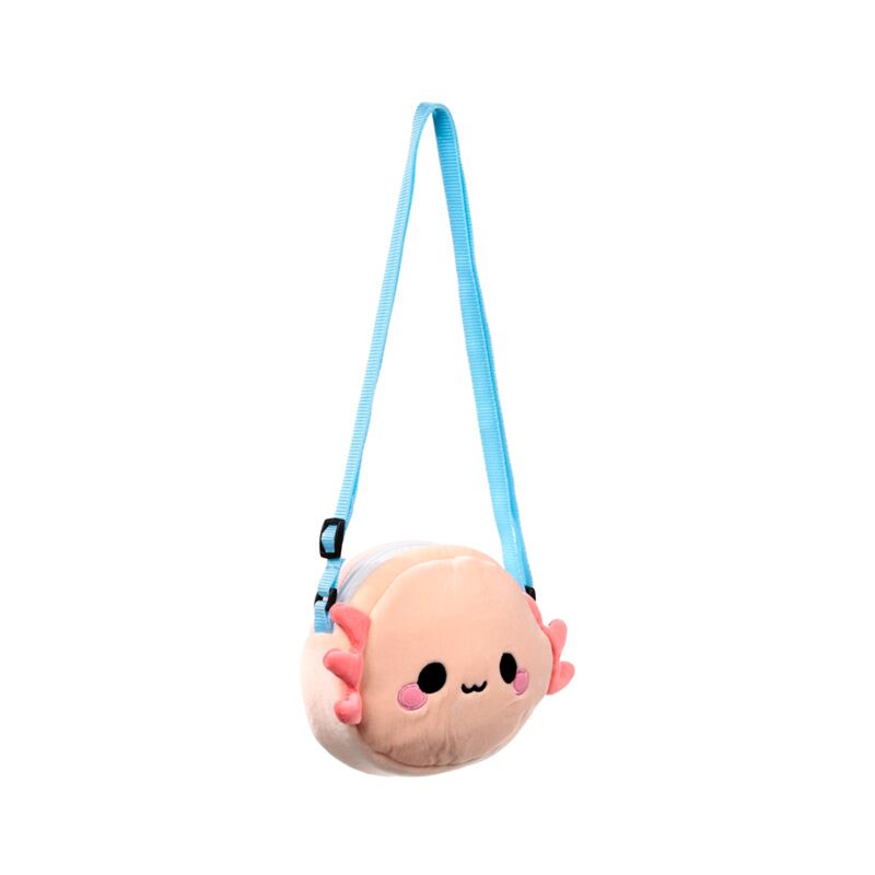 Adoramals Plush Crossbody Shoulder Bag - Axolotl