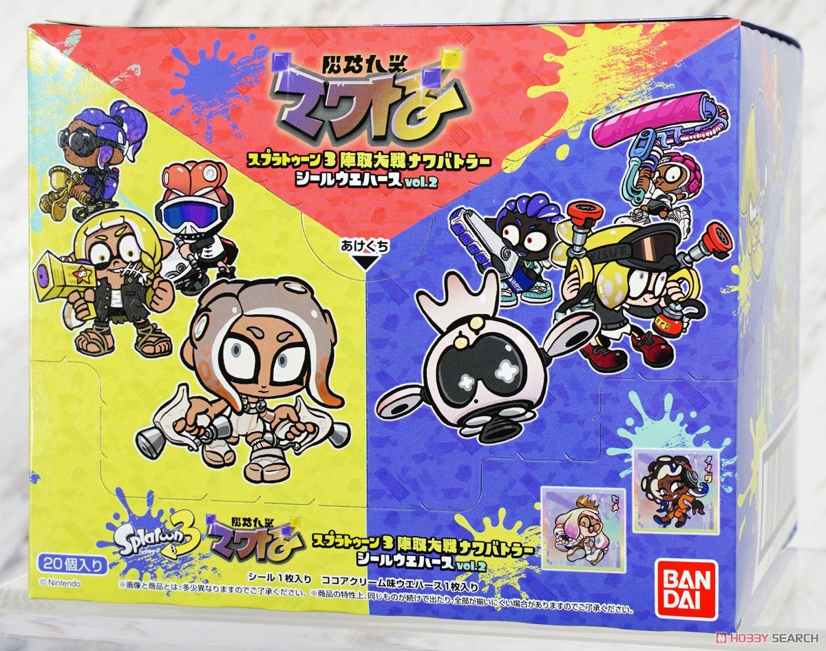 20 pack Display box - Bandai Splatoon 3 Tableturf Sticker Wafer vol.2 THT 30-6-2025