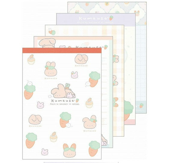 Memoblok groot - San-X Kamausa - Carrot Orange
