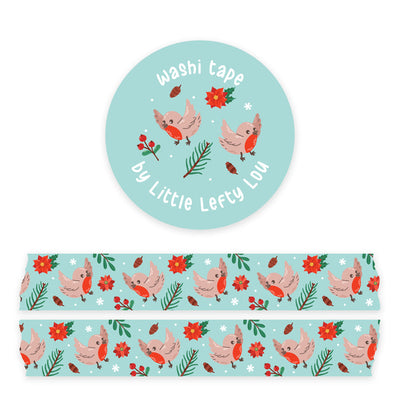 Washi Tape - Snowy Robins - Little Lefty Lou
