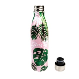Drinkfles Tropical Palm (RVS)