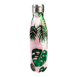 Drinkfles Tropical Palm (RVS)