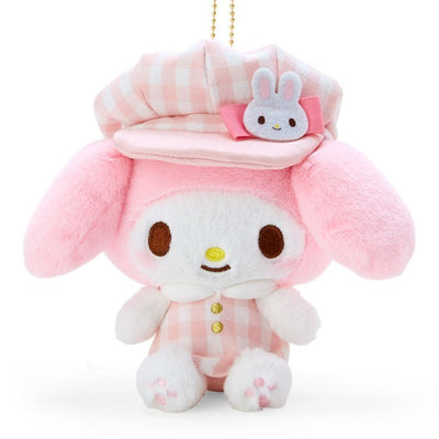 Sanrio Keychain Plush Gingham Casquette - My Melody