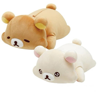 Rilakkuma Puffy Cheek Hugging Plush - Full of Strawberry Day