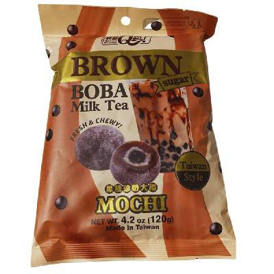 Mochi uitdeelverpakking - Bubble Tea Brown Sugar