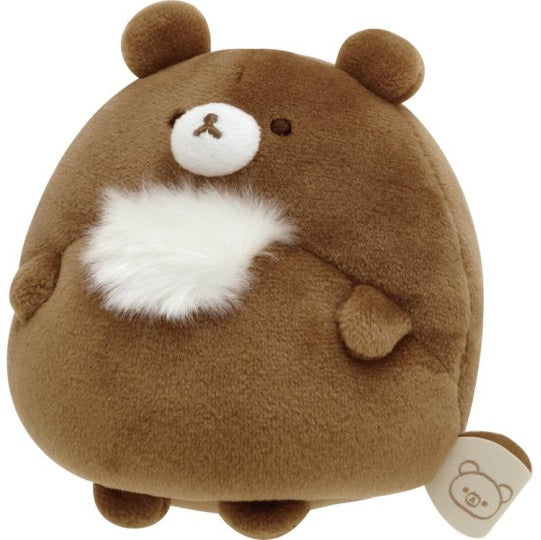 San-X Small Round Belly Plush - Rilakkuma - Chairoikoguma