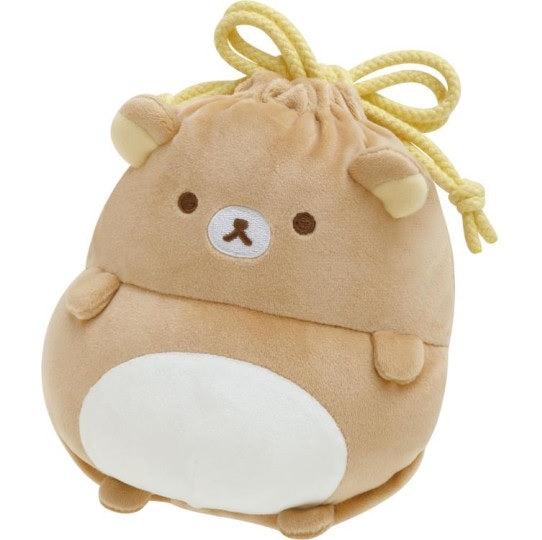 San-X Round Belly Drawstring Bag -  Rilakkuma