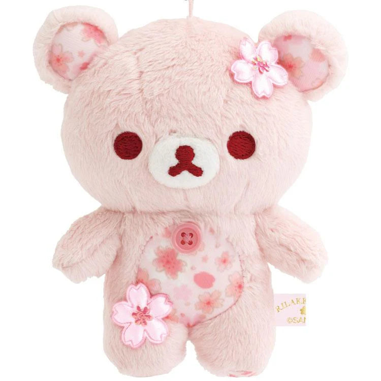 Korilakkuma 13 cm Plush Keychain - Sakura Cherry Blossom - Korilakkuma