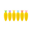 Sweet Pineapple Mini Markers - 6 Stuks