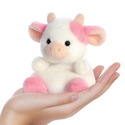 Strawberry Cow Palm Pal Plush - 13 cm