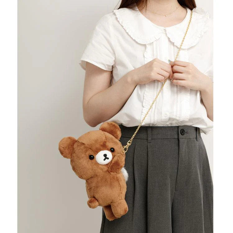 Chairoikoguma Plush Pochette Bag - Rilakkuma Kumakyun Days