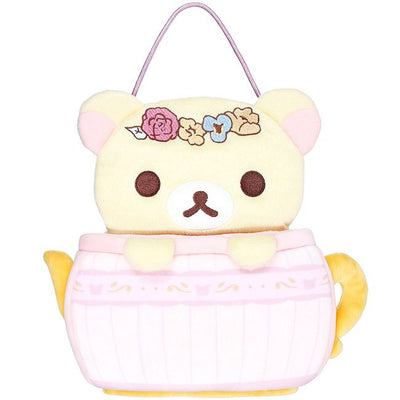 San- X Rilakkuma Flower Tea Time - Hanging Storage Pouch