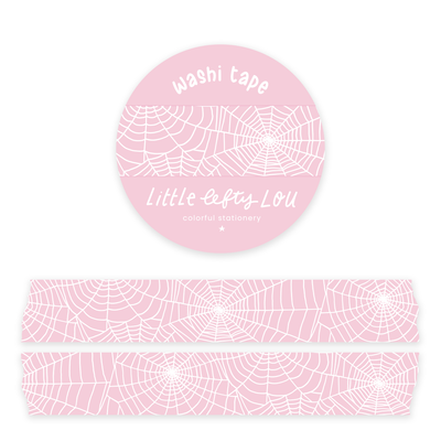 Washi Tape - Pink Spiderweb