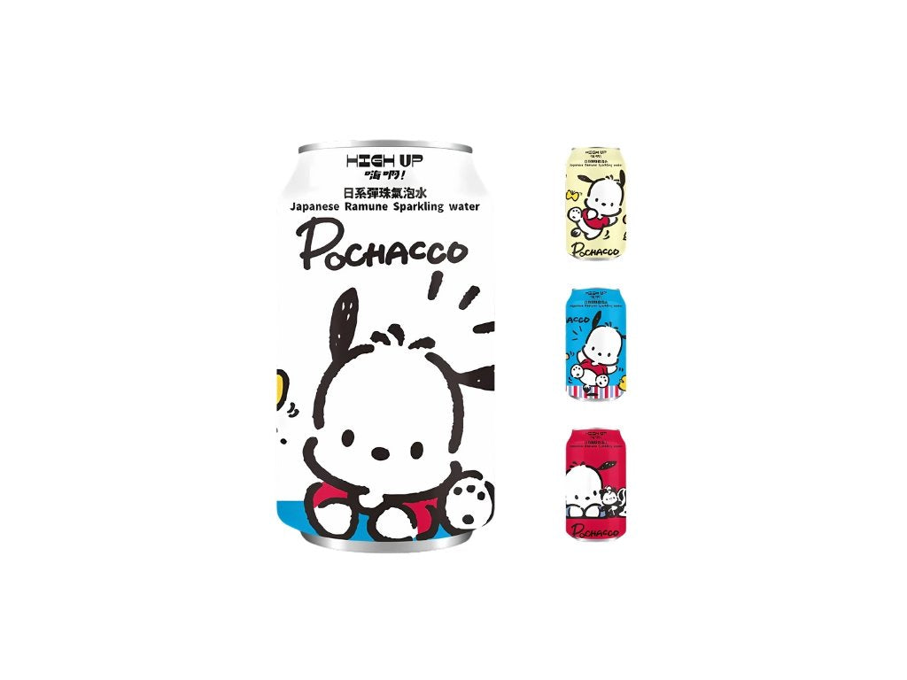 Sanrio Drink Pochacco Japanese Sparkling Water - Ramune Flavour