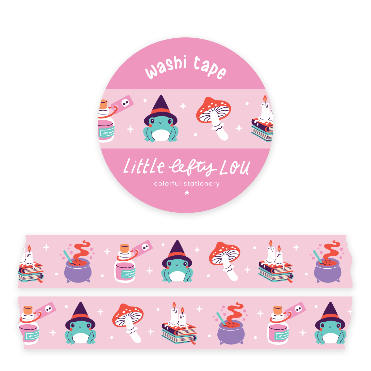 Washi Tape - Witchy Frog Pastel