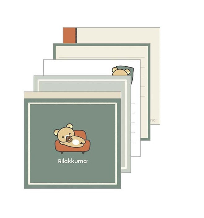 Memoblok Vierkant - Rilakkuma - Home Cafe Grijs