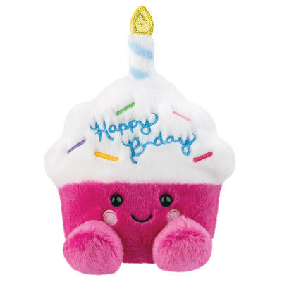 Sparkle Birthday Cupcake Palm Pal Plush - 13 cm