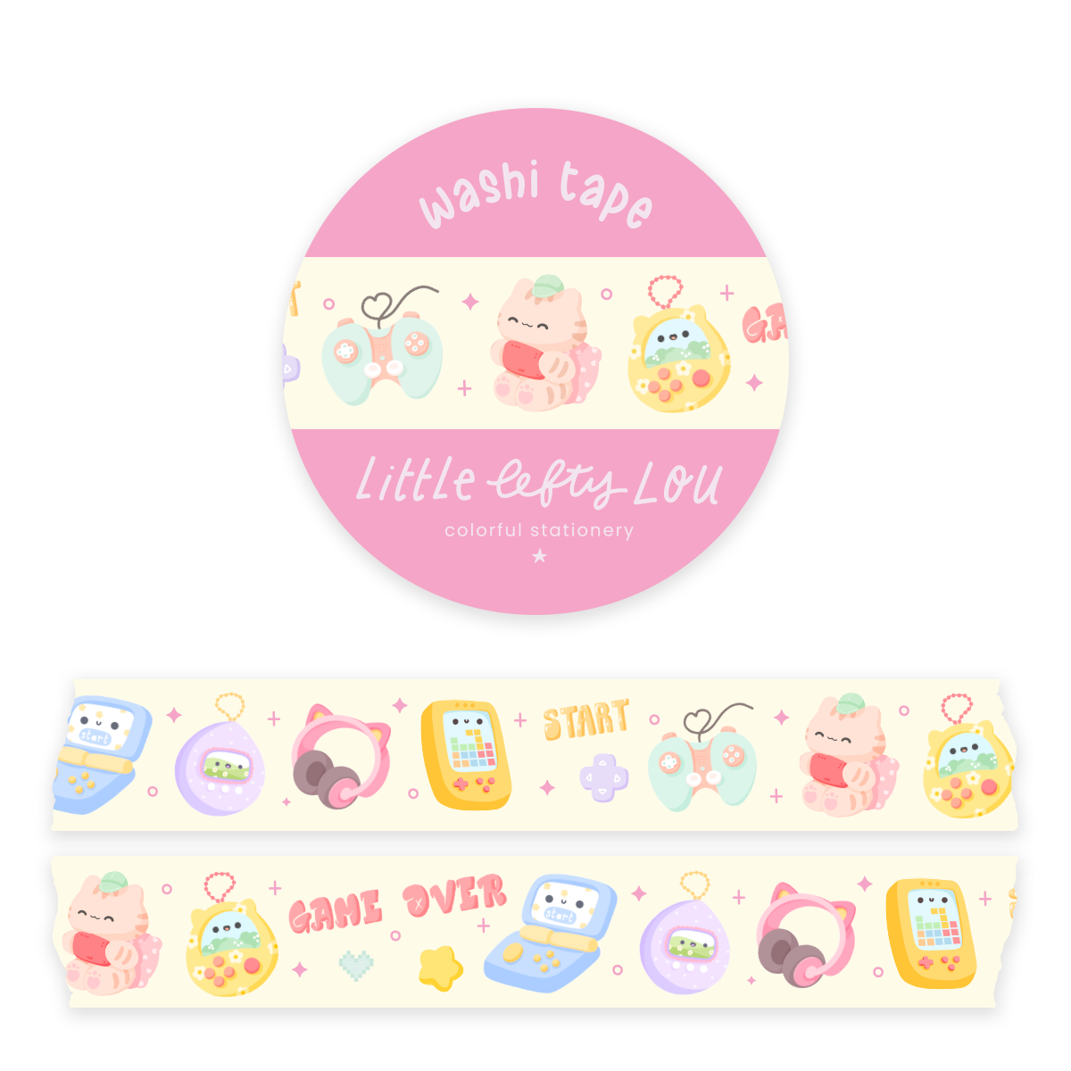 Washi Tape - Kawaii Gamer Pastels