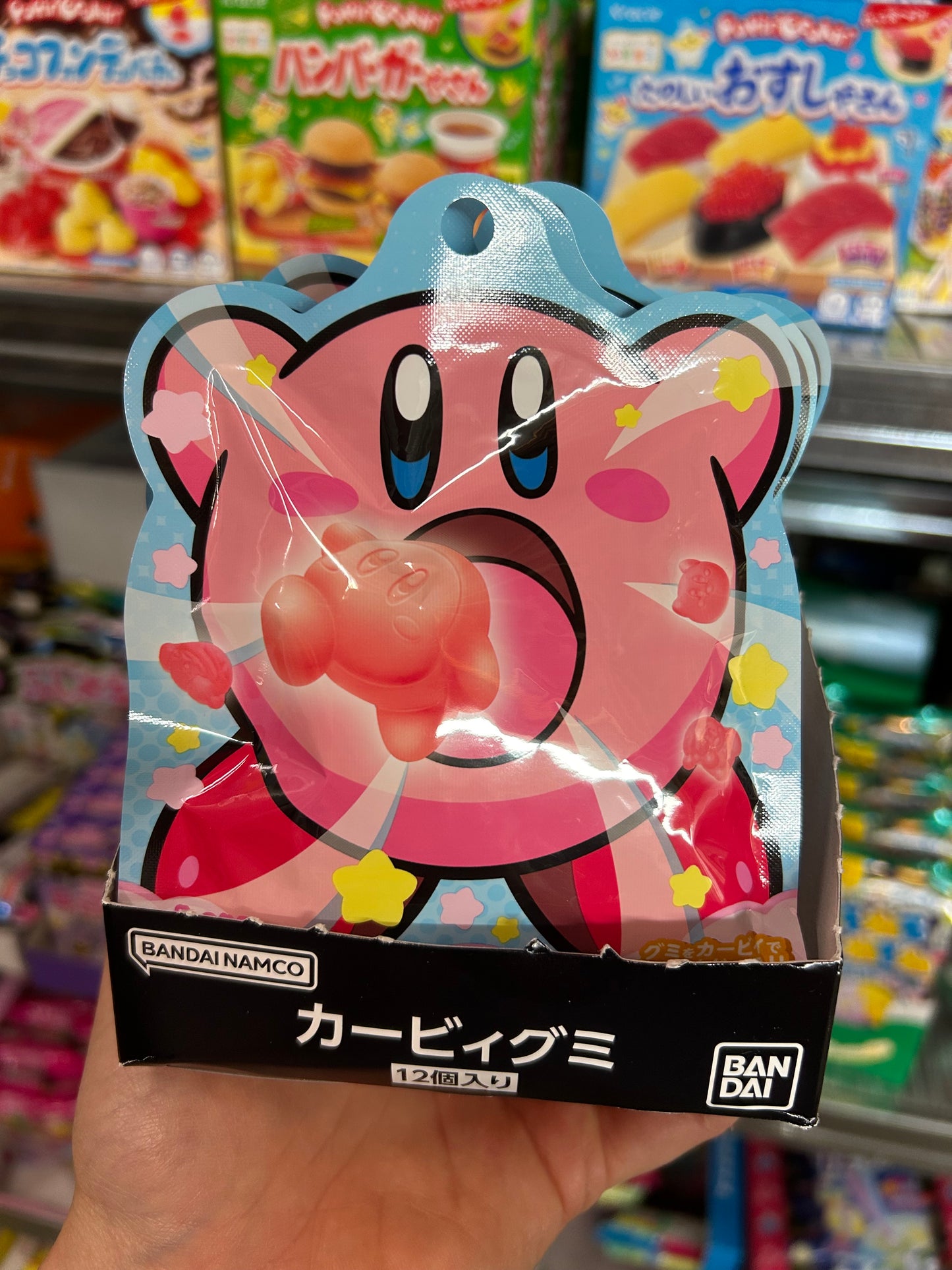 12 STUKS Displaydoos - BANDAI Kirby Shape Assorted Flavour Gummy THT 30-9-2026