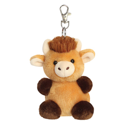 Hubert Highland Cow Palm Pal Clip-On Keychain - 10 cm