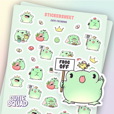 Stickervel - Cute Froggies - CutieSquad