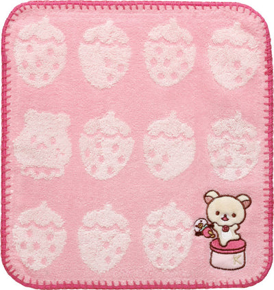 Mini Handdoekje 25 cm x 25 cm - Korilakkuma - Full of Strawberry Day