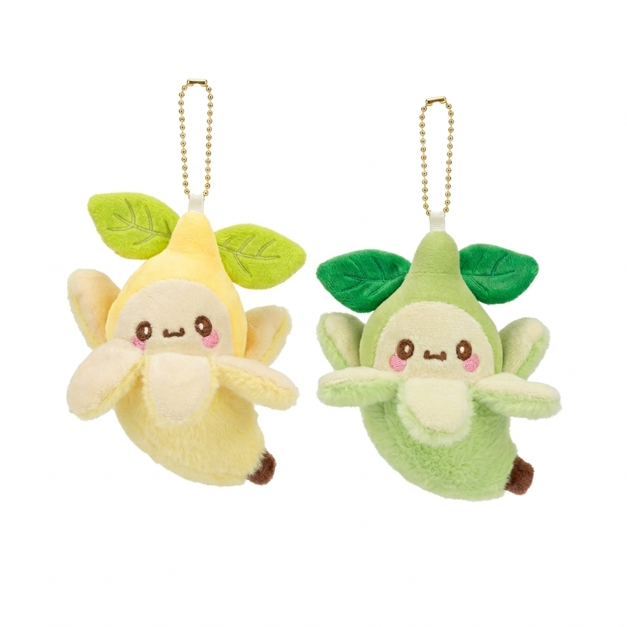 Kawaii Banana Plushie Keychain - Kies je kleur