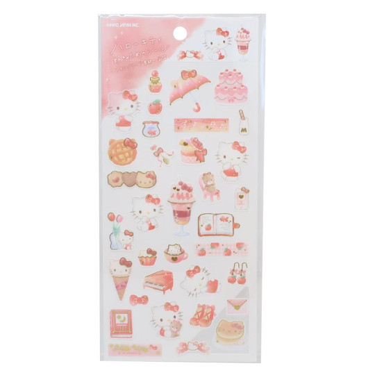 Stickervel Gold Accent - Sanrio Sweet Coffee Shop - Hello Kitty