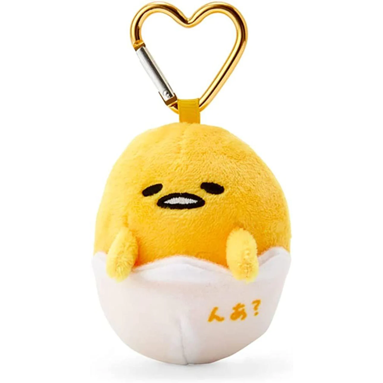 Sanrio Keychain with Heart Carabiner - Gudetama