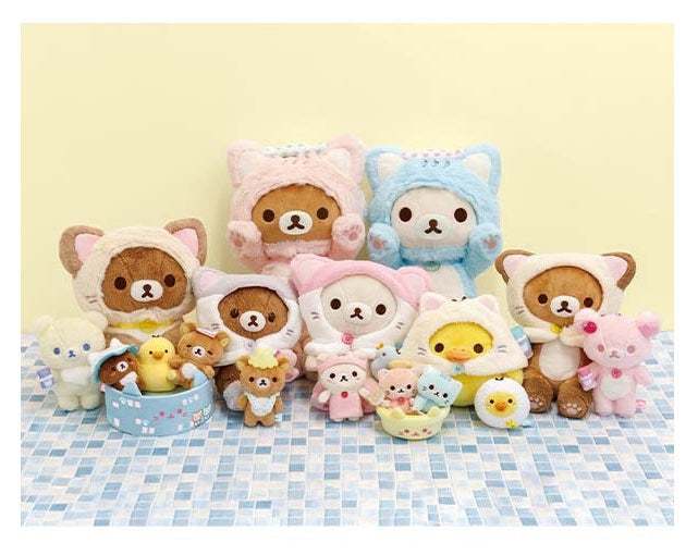 Rilakkuma Medium Plush - Cat Public Bathhouse - Korilakkuma