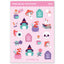 Kawaii Halloween-stickers Pastel Witchy Frog