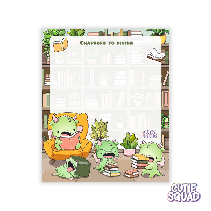 Sticky Notes Block - Books & Dragons - CutieSquad