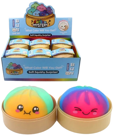 Rainbow Swirl Squishy Dumpling - 1x Surprise kleur Squeezy