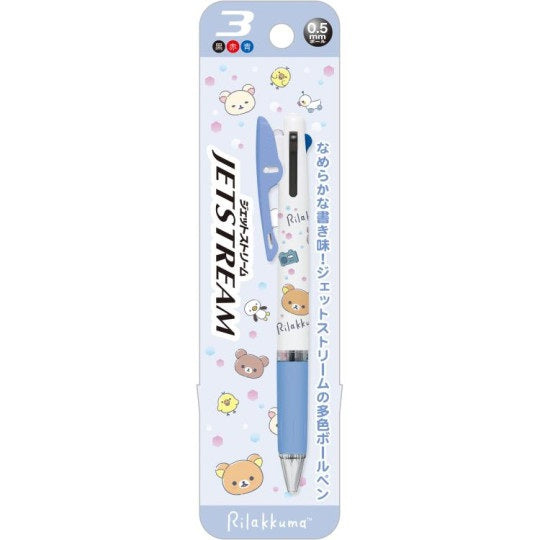 Jetstream 3-Color Ballpoint Pen - Rilakkuma - Blue