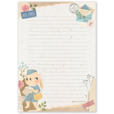 A5 Notepad - Bunny Love Mail (dubbelzijdig)