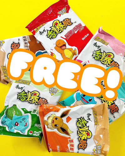 Free Crispy Pokémon Noodles Snack - 1 per order - surprise flavour - THT 13-6-2024