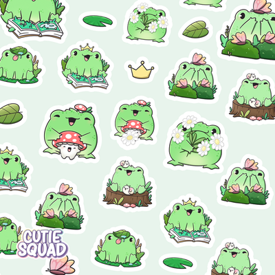 Stickervel - Garden Frogs - CutieSquad