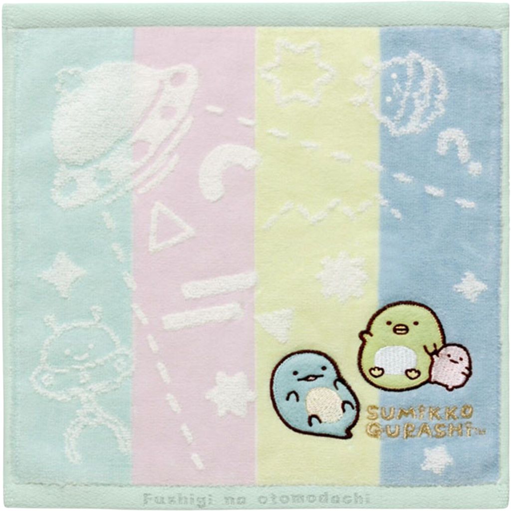 Mini Handdoekje 25 x 25 cm - Sumikko Gurashi - Mysterious Friends